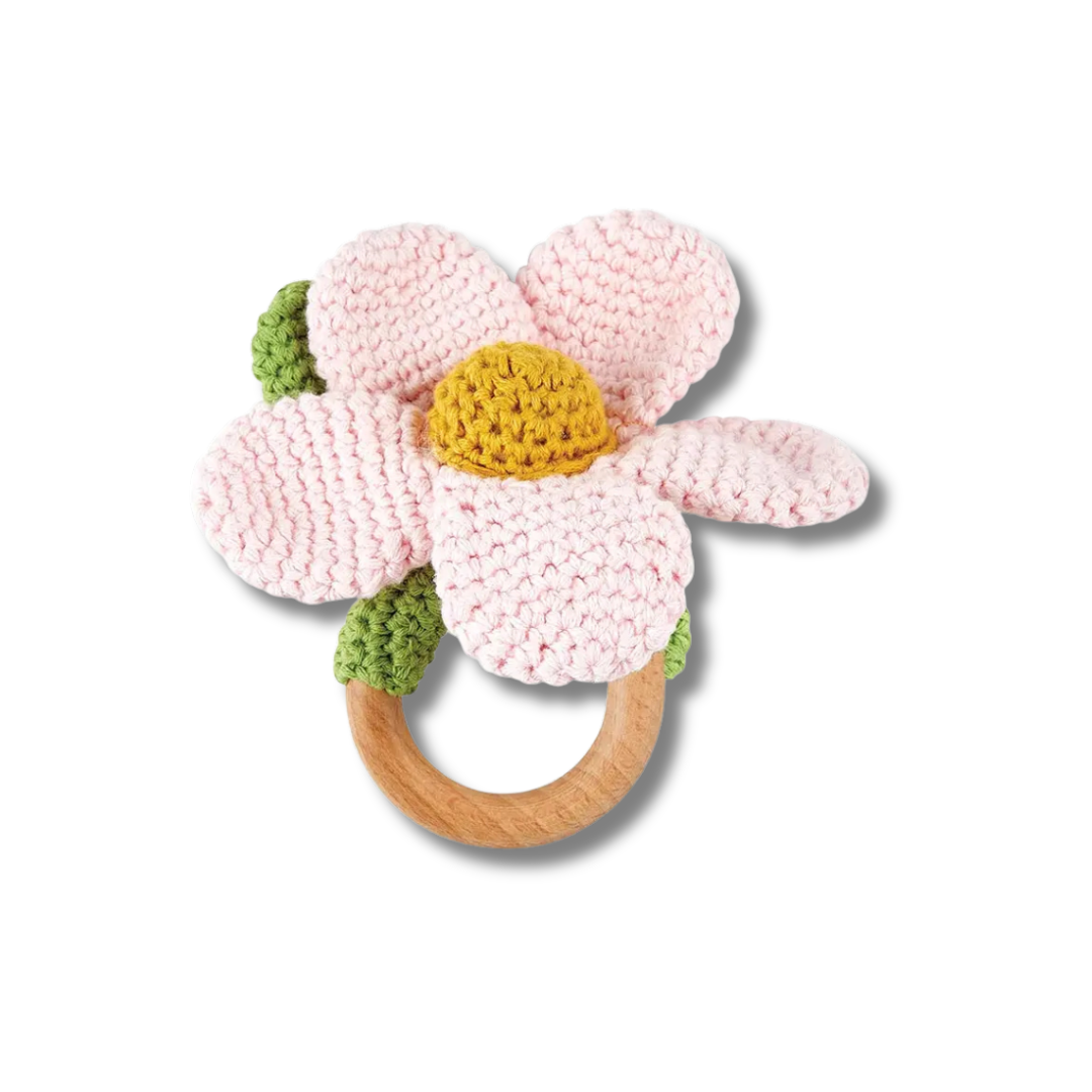 Crochet Flower Teether