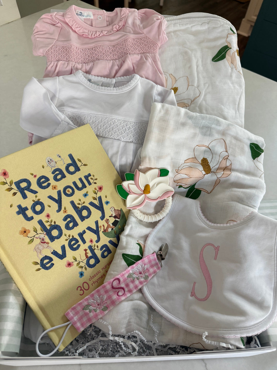 A Custom Magnolia Gift Box: The Perfect Group Baby Shower Gift