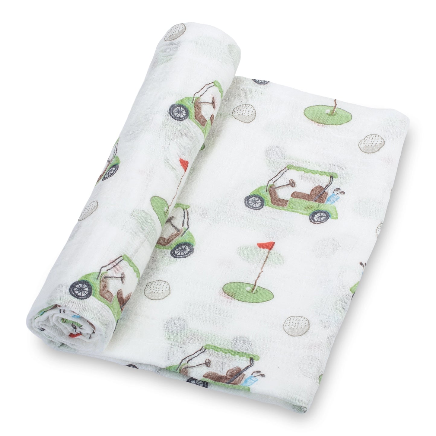 Golf Cart Print Swaddle Blanket