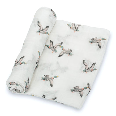Mallard Print Swaddle Blanket