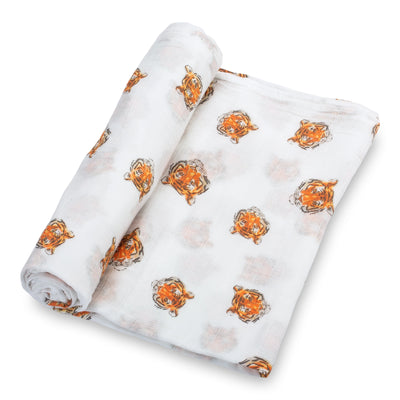 Tiger Print Swaddle Blanket