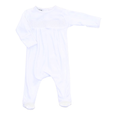 White Smocked One-Piece