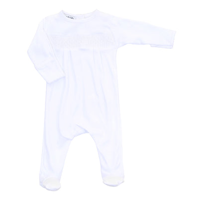 White Smocked One-Piece